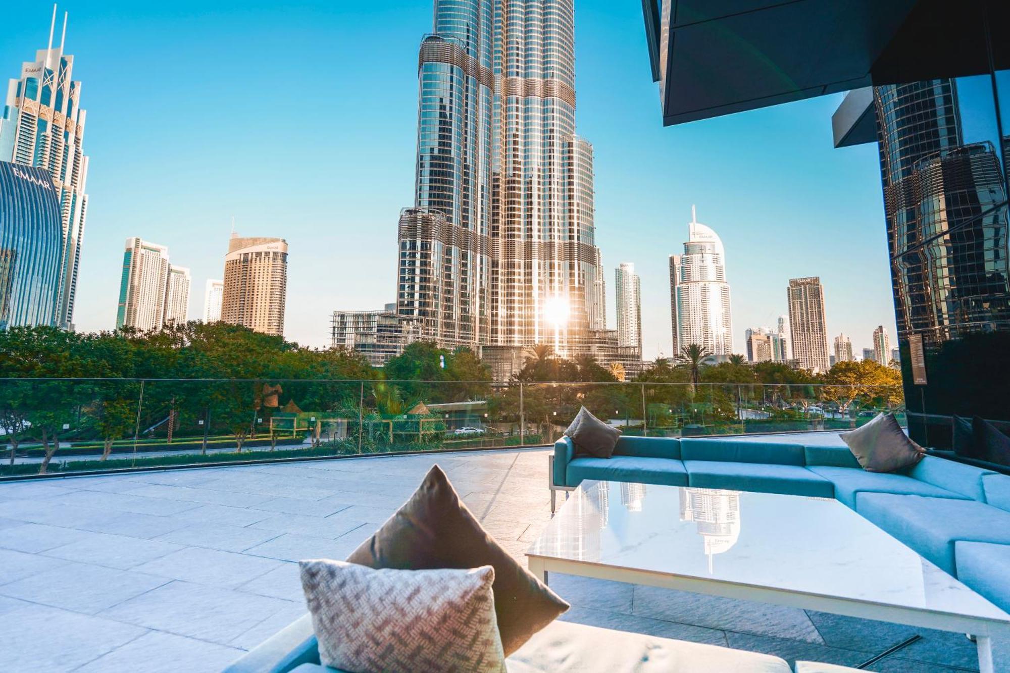 The Closest Building To Burj Khalifa With Fountain View In Address Opera Residence Dubaj Zewnętrze zdjęcie